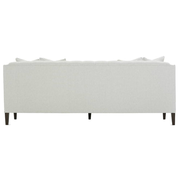 Astrid 92 Inch Fabric Tuxedo Arm Single Bench Seat Sofa