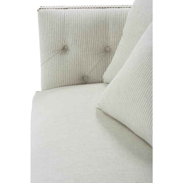 Astrid 92 Inch Fabric Tuxedo Arm Single Bench Seat Sofa