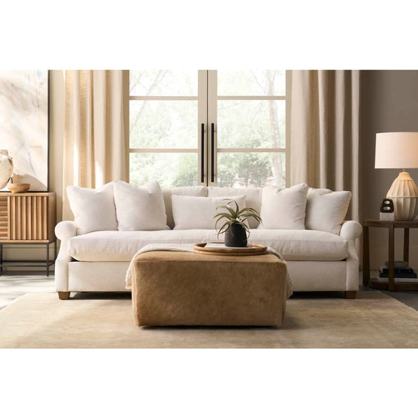 Charlotte 85, 98 or 110 Inch Oversized Bench Seat Fabric Sofa