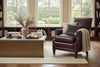 Image of Crane Leather Tight Back Accent Chair