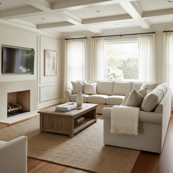 Kyle Fabric Upholstered Sectional Couch