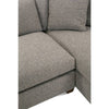 Image of Charlotte Bench Seat Rolled Arm Fabric Sectional