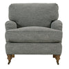 Image of Kristen Fabric Upholstered English Arm Club Chair