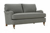 Image of Kristen I Fabric English Arm Single Bench Seat Pillow Back Loveseat