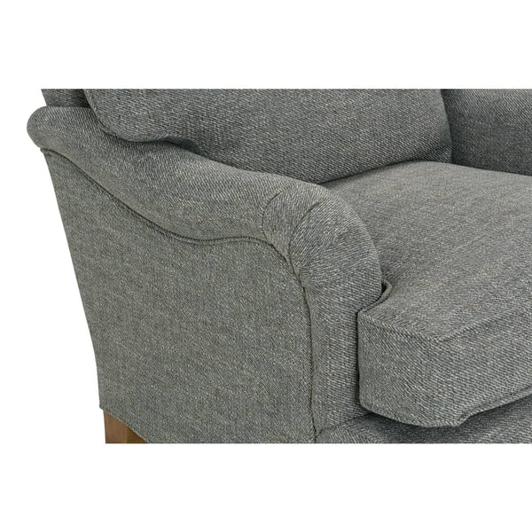 Kristen Fabric Upholstered English Arm Club Chair