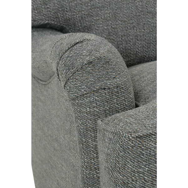 Kristen Fabric Upholstered English Arm Club Chair