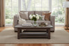 Image of Townsend Two Cushion Track Arm Leather Loveseat