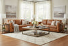 Image of Townsend 91 Inch Timeless Track Arm Leather Sofa