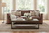 Image of Townsend 91 Inch Timeless Track Arm Leather Sofa