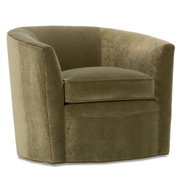 Annette Upholstered Memory Swivel Accent Tub Chair