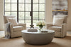 Image of Blaine Contemporary SWIVEL/GLIDER Fabric Accent Chair