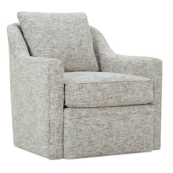 Stella Contemporary Fabric Swivel Accent Chair