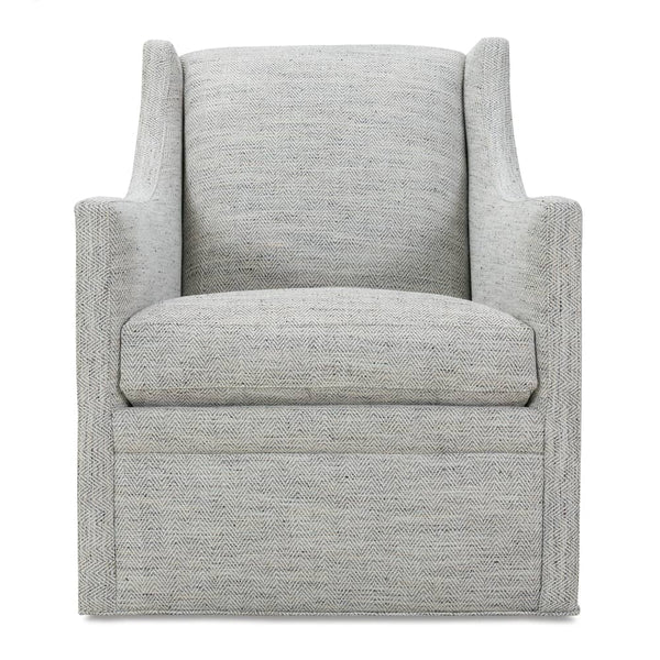 Jessica SWIVEL Wing Back Fabric Accent Chair