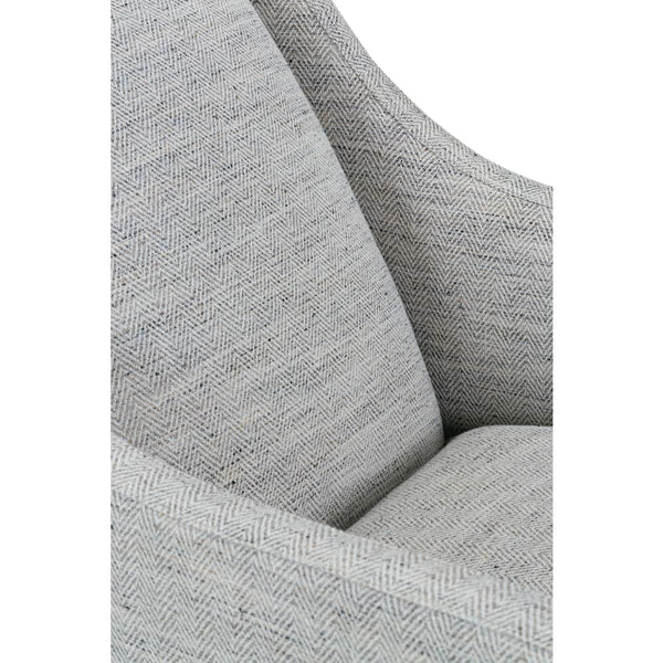 Jessica SWIVEL Wing Back Fabric Accent Chair