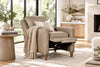 Image of Fabian Leather Track Arm Pillow Back Reclining Chair