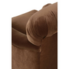 Image of Essie English Roll Arm Fabric Accent Chair