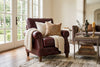 Image of Harris Pillow Back Leather Chair With Nailhead Trim