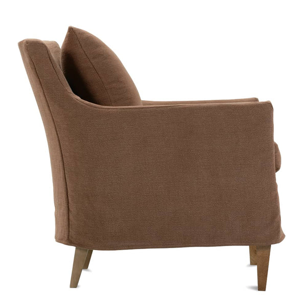 Becky Slipcovered Wing Arm Accent Chair