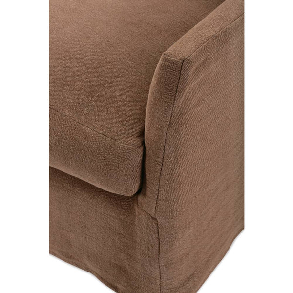 Becky Slipcovered Wing Arm Accent Chair