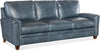 Image of Clifford 88 Inch Transitional Three Cushion Pillow Back Leather Sofa