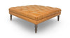 Image of Winton Tufted 36", 40", 44", Or 48" Inch Square Leather Ottoman (4 Sizes Available)