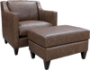 Image of Marlow Leather Slope Track Arm Living Room Furniture Collection
