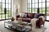 Image of Marlow Leather Slope Track Arm Living Room Furniture Collection