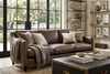 Image of Marlow Leather Slope Track Arm Living Room Furniture Collection