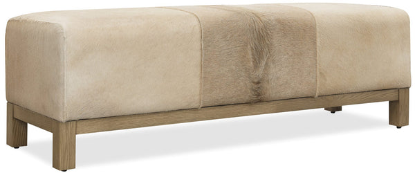Regis Holy Cow "Quick Ship" 61 Inch Long Hair On Hide Leather Coffee Table