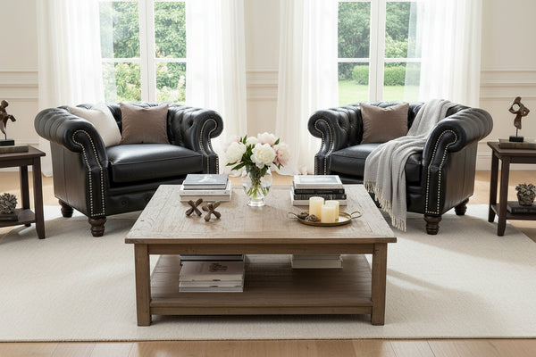 Westminster Leather Tufted Chair