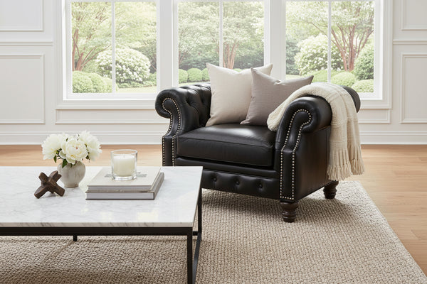 Westminster Leather Tufted Chair