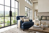 Image of Lichfield English Arm Tight Back Sofa Group With Nail Trim