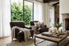 Image of Lichfield English Arm Tight Back Sofa Group With Nail Trim