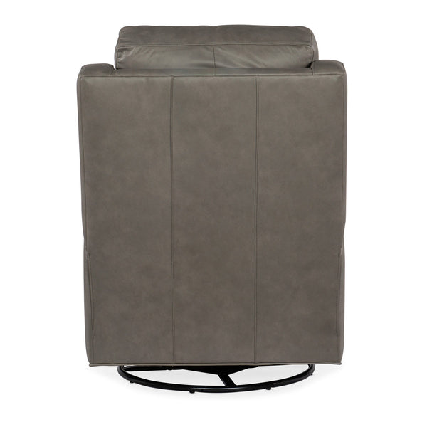 Fabian Leather SWIVEL Pillow Back Reclining Chair
