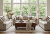 Image of Norwich 46 Inch Rectangular Button Tufted Leather Upholstered Ottoman Coffee Table
