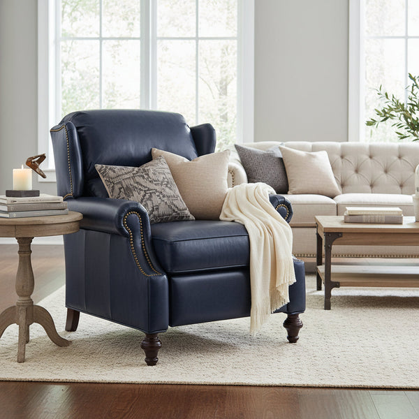 Meredith Small Scale Leather Recliner