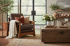 Image of Highland Leather Arts And Crafts Mission Style Arm Chair