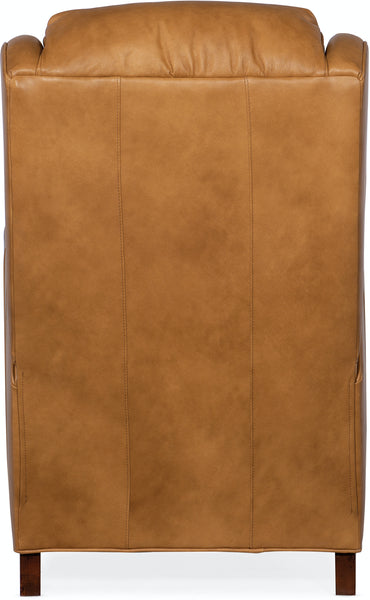 Albert Leather Bustle Pillow Back Recliner Chair