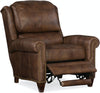 Image of Aldred "HIS" Leather Bustle Pillow Back Recliner Chair