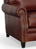 Image of Alexander 87 Inch Traditional Leather Queen Sleeper Sofa