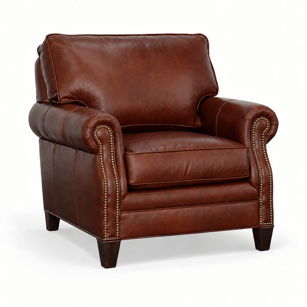 Alexander Traditional Leather Livingroom Chair