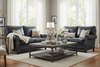 Image of Alexander Traditional Two Cushion Leather Loveseat