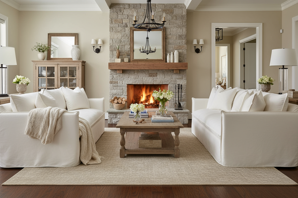 Amelia I 93 Inch Single Bench Seat Envelope Welt Slipcovered Sofa