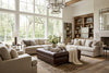 Image of Anderson 48 Inch Square Large Button Tufted Chesterfield Leather Ottoman