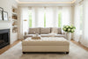 Image of Anne 56 Inch Long Chesterfield Tufted Leather Coffee Table Bench