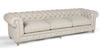 Image of Armstrong 118 Inch "Quick Ship" Tufted Chesterfield Sofa In Classic Linen