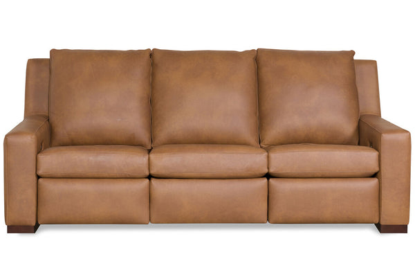 Asher 85 Inch Power Wall Hugger Leather Sofa