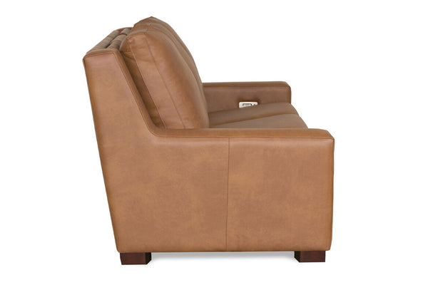 Asher 85 Inch Power Wall Hugger Leather Sofa