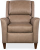 Image of Atticus Wing Arm Leather Pillow Back Recliner Chair