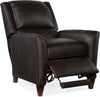 Image of Atticus Wing Arm Leather Pillow Back Recliner Chair